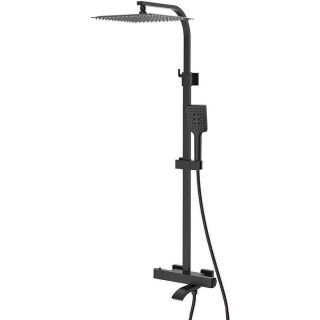 Душевая стойка Gappo G2407-60 с термостатом чёрный